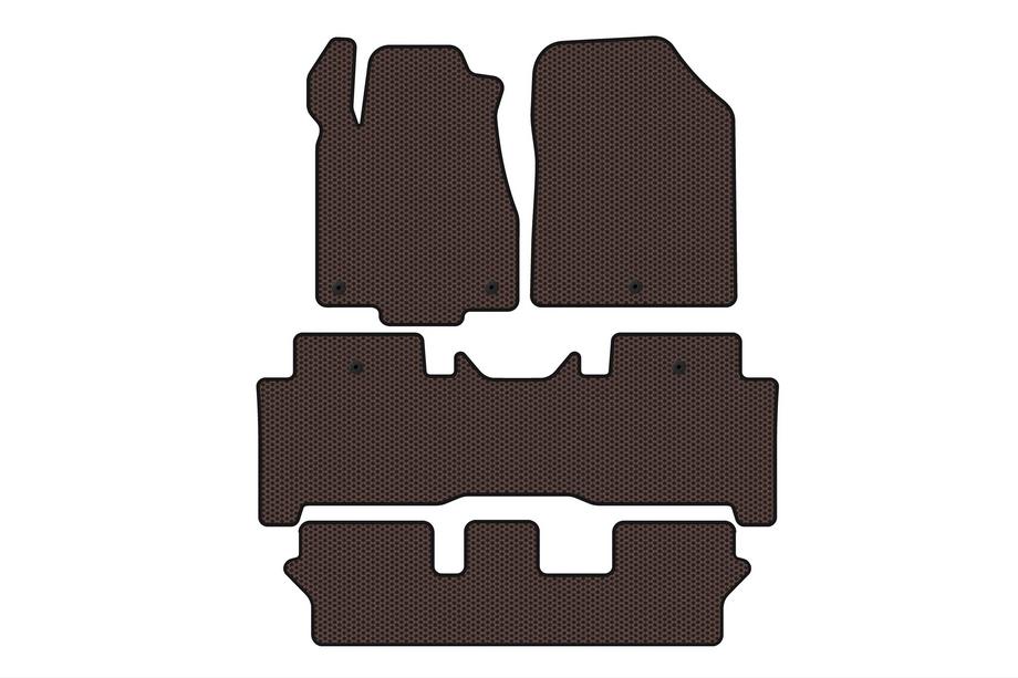 Acura MDX 2007–2013 Gumijasti tepihi Carsuit za notranjost (3 vrste, rjavi) Image