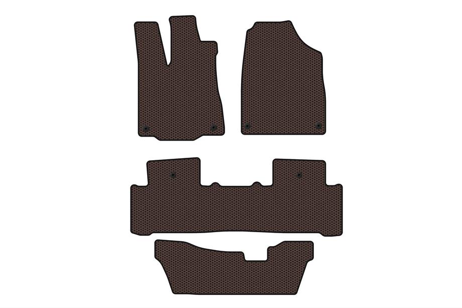 Acura MDX 2013–2020 Gumijasti tepihi Carsuit za notranjost (3 vrste, rjavi) Image