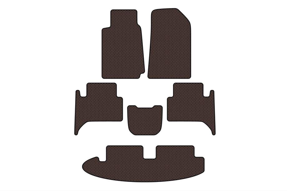 Chevrolet Trailblazer 2012–2019 Gumijasti tepihi Carsuit za notranjost (3 vrste, rjavi) Image