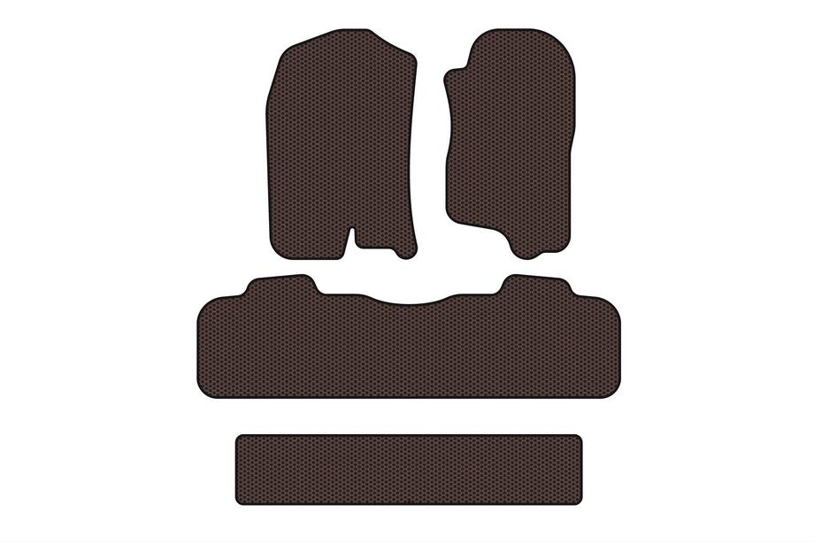 Chevrolet Tahoe 2007–2014 Gumijaste preproge za avto Carsuit (3 vrste, 2007-2014, rjava) Fotografija 1
