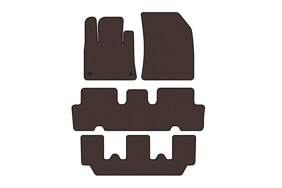 Citroen C-4 Picasso 2013–2022 Gumijaste preproge za notranjost Carsuit V1 (3 vrste, rjave) Fotografija 1