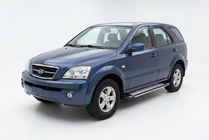 Kia Sorento I BL 2002–2009 Stranske stopnice Rainbow (2 kos, aluminij) fotografija 1