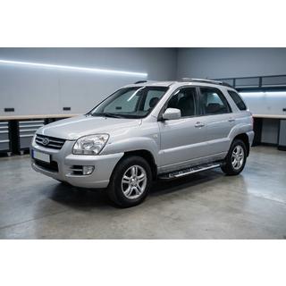 Stranske stopnice Sunrise (2 kos, aluminij) Kia Sportage 2004–2010 fotografija 1