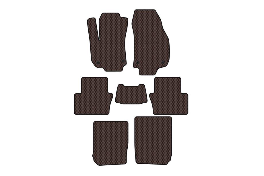 Opel Zafira B 2005–2011 Gumijasti tepihi Carsuit za notranjost (3 vrste, rjavi) Image