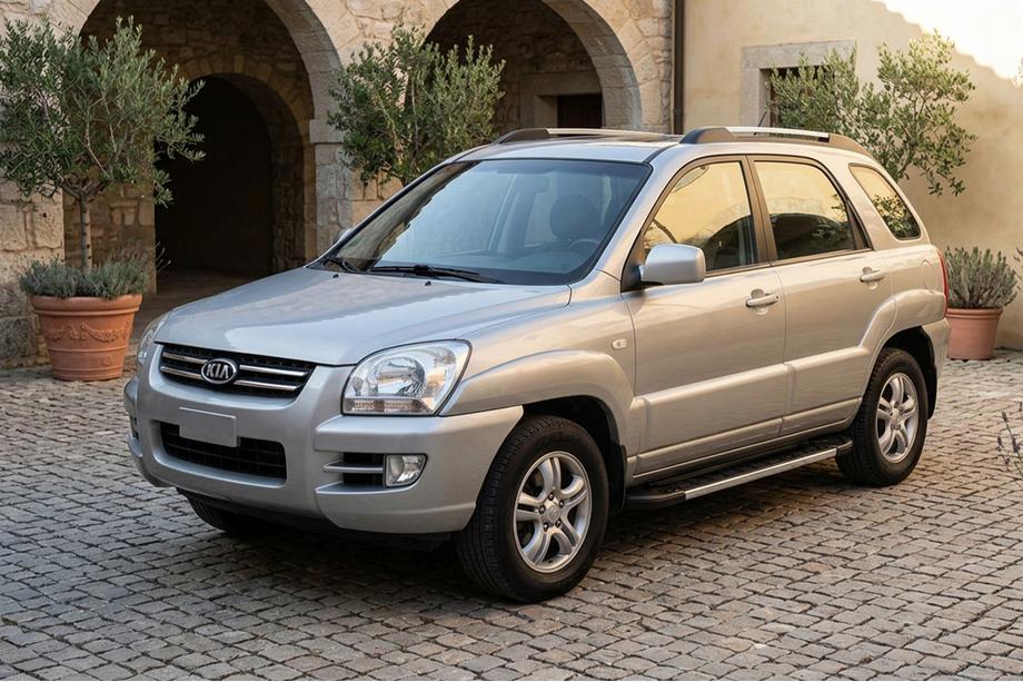 Kia Sportage 2004–2010 Stranske stopnice RedLine V1 (2 kos, aluminij) Image