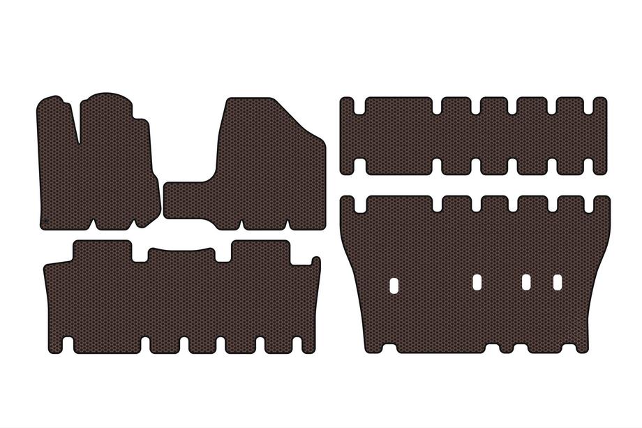 Toyota Sienna 2003–2009 Gumijasti tepihi Carsuit za notranjost (3 vrste, rjavi) Image