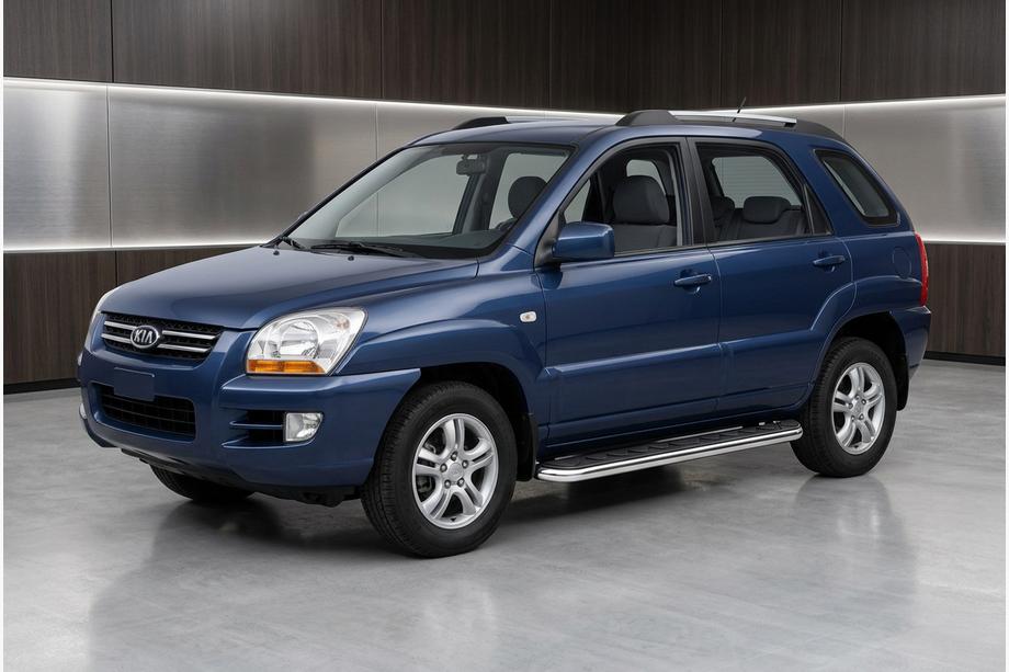 Kia Sportage 2004–2010 Stranski pragovi Maydos V1 (2 kos, aluminij ↗ nerjaveče jeklo) Image