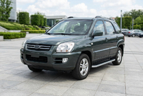 Kia Sportage 2004–2010 Stranske stopnice Tayga Grey (2 kos, aluminij) fotografija 1