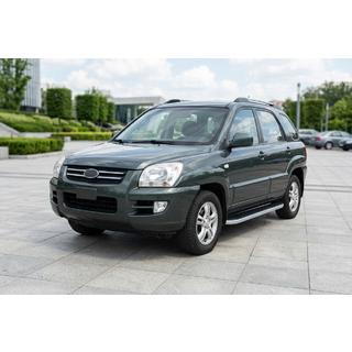 Stranske stopnice Tayga Grey (2 kos, aluminij) Kia Sportage 2004–2010 fotografija 1
