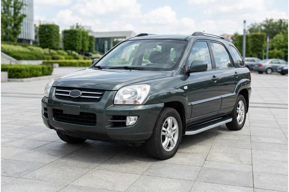 Kia Sportage 2004–2010 Stranske stopnice Tayga Grey (2 kos, aluminij) Image