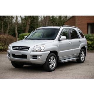 Stranske stopnice Rainbow (2 kos, aluminij) Kia Sportage 2004–2010 fotografija 1