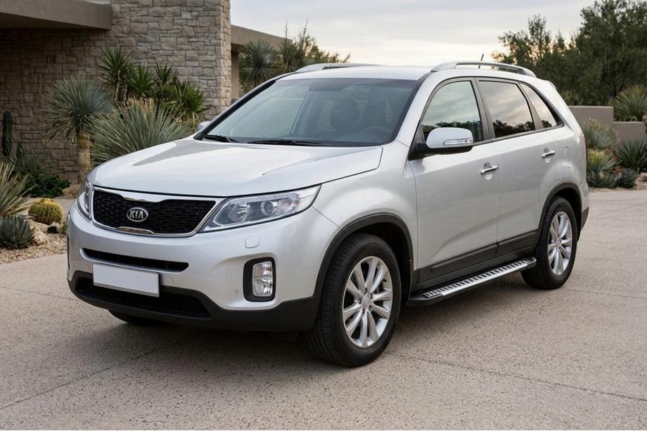 Kia Sorento II XM 2009–2014 Stranski pragovi Line (2 kos, aluminij) Image