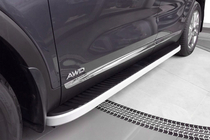 Kia Sorento II XM 2009–2014 Stranske stopnice Tayga Grey (2 kos, aluminij) 2010–2013 fotografija 1