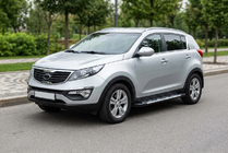 Kia Sportage 2010–2015 Stranske stopnice Sunrise (2 kos, aluminij) fotografija 1