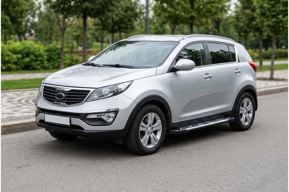 Kia Sportage 2010–2015 Stranske stopnice Sunrise (2 kos, aluminij) Image
