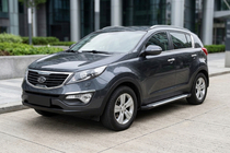 Kia Sportage 2010–2015 Stranski pragovi Line (2 kos, aluminij) fotografija 1