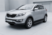 Kia Sportage 2010–2015 Bočne stopnice Bosphorus Black (2 kos, aluminij) fotografija 1