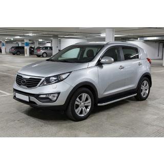 Stranske stopnice Tayga Grey (2 kos, aluminij) Kia Sportage 2010–2015 fotografija 1