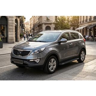 Stranske stopnice RedLine Black (2 kosa, aluminij) Kia Sportage 2010–2015 fotografija 1