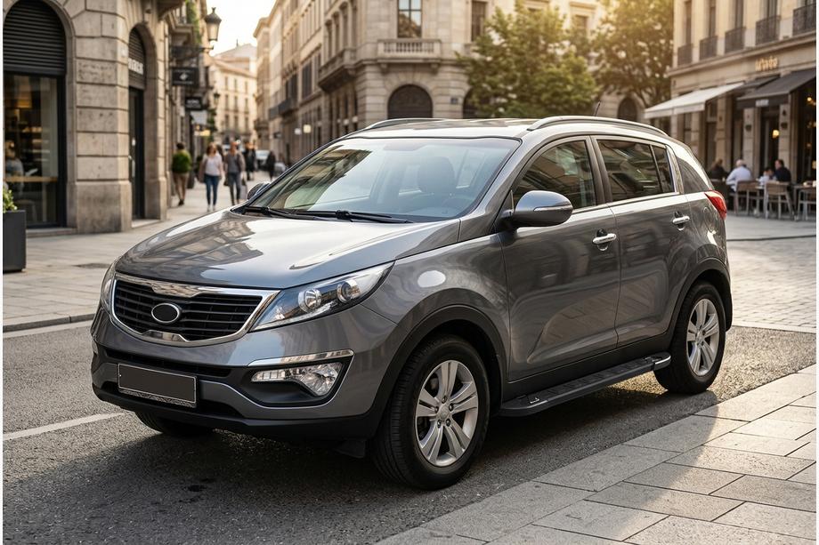 Kia Sportage 2010–2015 Stranske stopnice RedLine Black (2 kosa, aluminij) Image