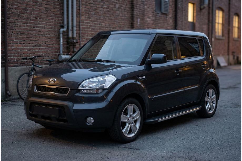 Kia Soul I 2008–2013 Bočne stopnice Duru (2 kosa, aluminij) Image