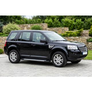 Stranski pragovi Line (2 kos, aluminij) Land Rover Freelander II 2006–2014 fotografija 1