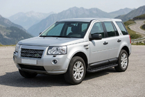 Land Rover Freelander II 2006–2014 Bočne stopnice Bosphorus Black (2 kos, aluminij) fotografija 1