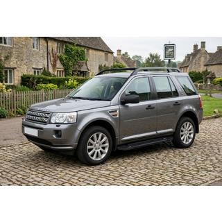 Stranske stopnice RedLine Black (2 kosa, aluminij) Land Rover Freelander II 2006–2014 fotografija 1