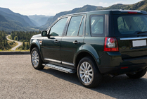 Land Rover Freelander II 2006–2014 Stranske stopnice Rainbow (2 kos, aluminij) fotografija 1