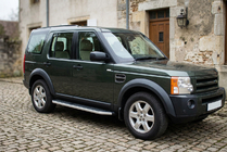 Land Rover Discovery III 2004–2009 Stranske stopnice Tayga Grey (2 kos, aluminij) fotografija 1