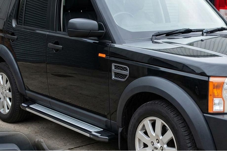 Land Rover Discovery III 2004–2009 Stranske stopnice Rainbow (2 kos, aluminij) Image
