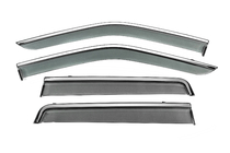 Land Rover Freelander II 2006–2014 Vetrni deflektorji oken s kromirano letvijo Niken Luxury (4 kosi) fotografija 1