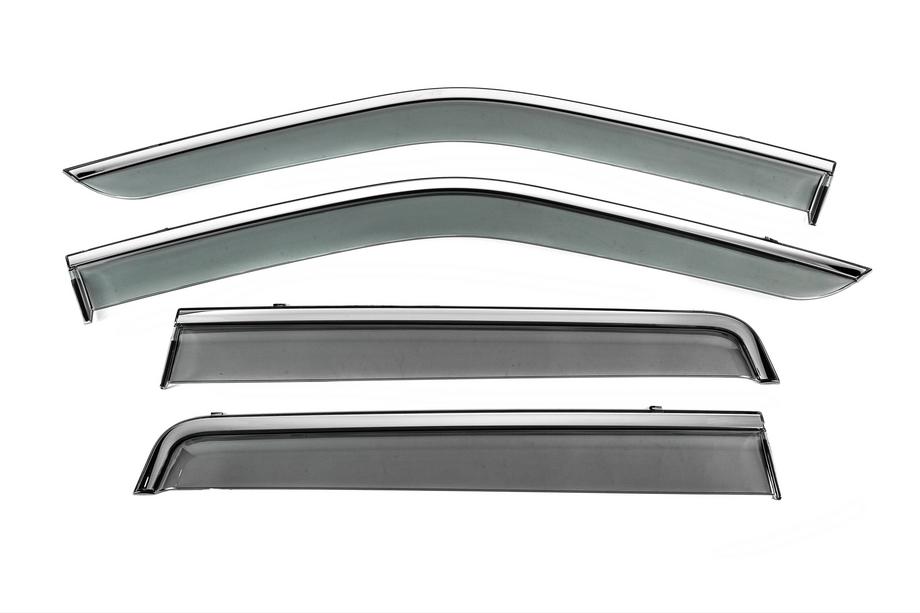 Land Rover Freelander II 2006–2014 Vetrni deflektorji oken s kromirano letvijo Niken Luxury (4 kosi) Image