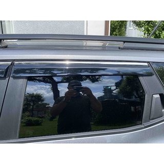 Vetrni deflektorji oken s kromirano letvijo Niken Luxury (4 kosi) fotografija 4