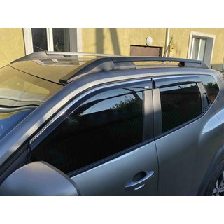 Vetrni deflektorji oken s kromirano letvijo Niken Luxury (4 kosi)