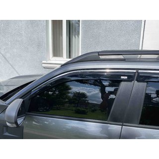 Vetrni deflektorji oken s kromirano letvijo Niken Luxury (4 kosi) fotografija 3