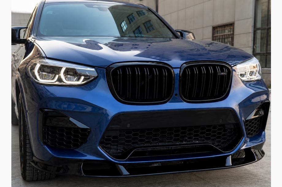 BMW X3 G01 2018– Sprednji lip spojler 3D (za F97 2018-2022, črna visok sijaj) Image