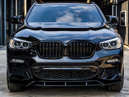 BMW X4 G02 2018– Sprednji 3D lip spojler (za M-Sport 2018-2022, sijajno črna) fotografija 1
