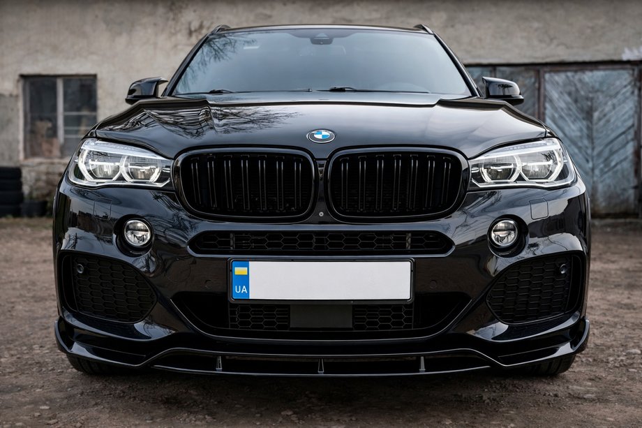 BMW X5 F15 2013–2018 Lip spojler sprednjega odbijača Lip Black Warrior (za M-Sport) Fotografija 1