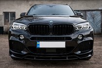 BMW X6 F16 2014–2019 Lip spojler sprednjega odbijača Lip Black Warrior (za M-Sport) fotografija 1