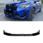 BMW X4 G02 2018– Sprednji lip spojler (za F98 2022-2024, črna visok sijaj) fotografija 8