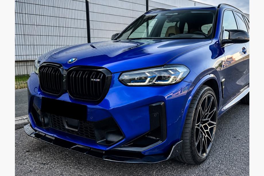 BMW X4 G02 2018– Sprednji lip spojler (za F98 2022-2024, črna visok sijaj) Image