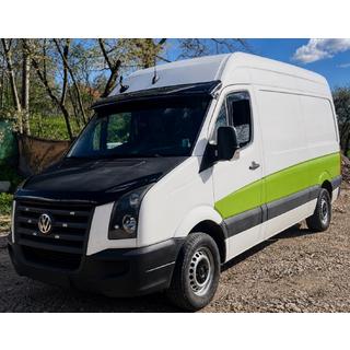 Deflektor za vetrobransko steklo V-4 (črn visok sijaj, 5 mm) Volkswagen Crafter 2006–2016 fotografija 2