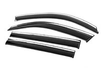 Toyota Land Cruiser 200 2007–2021 Vetrni deflektorji oken s kromirano letvijo Niken Luxury (4 kosi) fotografija 3