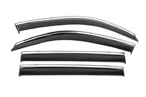 Toyota Land Cruiser 200 2007–2021 Vetrni deflektorji oken s kromirano letvijo Niken Luxury (4 kosi) fotografija 2