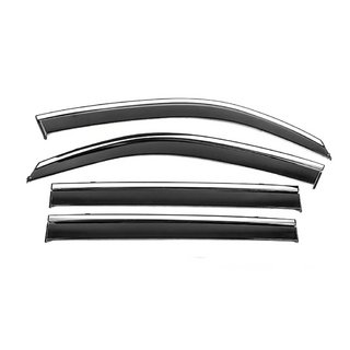 Vetrni deflektorji oken s kromirano letvijo Niken Luxury (4 kosi) Toyota Land Cruiser 200 2007–2021 fotografija 2