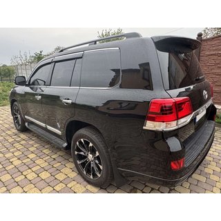 Vetrni deflektorji oken s kromirano letvijo Niken Luxury (4 kosi) Toyota Land Cruiser 200 2007–2021 fotografija 4