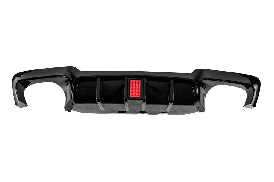 BMW serija 5 F10/F11 2010–2016 Difuzor zadnjega odbijača M5-Style LED (za M-Sport, ABS) Image