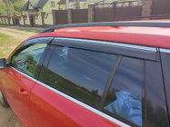Skoda Octavia IV A8 2020– Vetrni deflektorji za okna s kromirano letvico Niken Luxury (SW, 4 kosi) fotografija 2