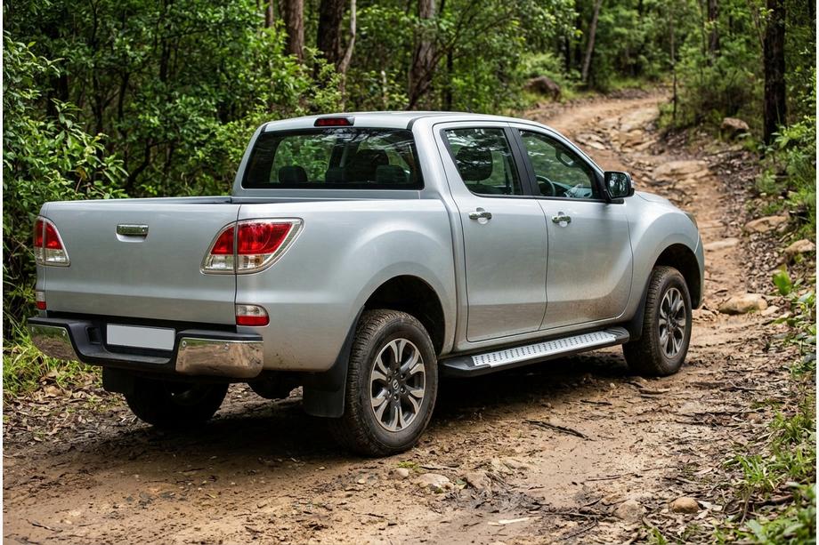Mazda BT-50 2012– Stranske stopnice tipa X5 (2 kosa, aluminij) Image